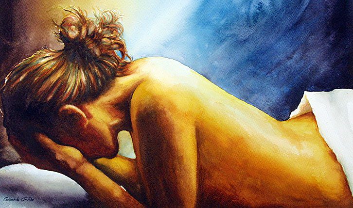Why Me, an award-winning watercolour by Consuelo Ardila