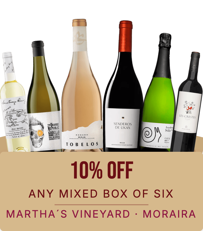 Ten per cent off any mixed box of six