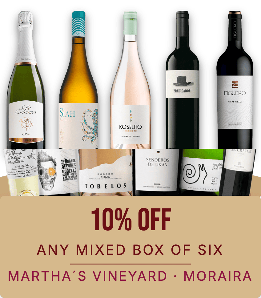 Ten per cent off any mixed box of six